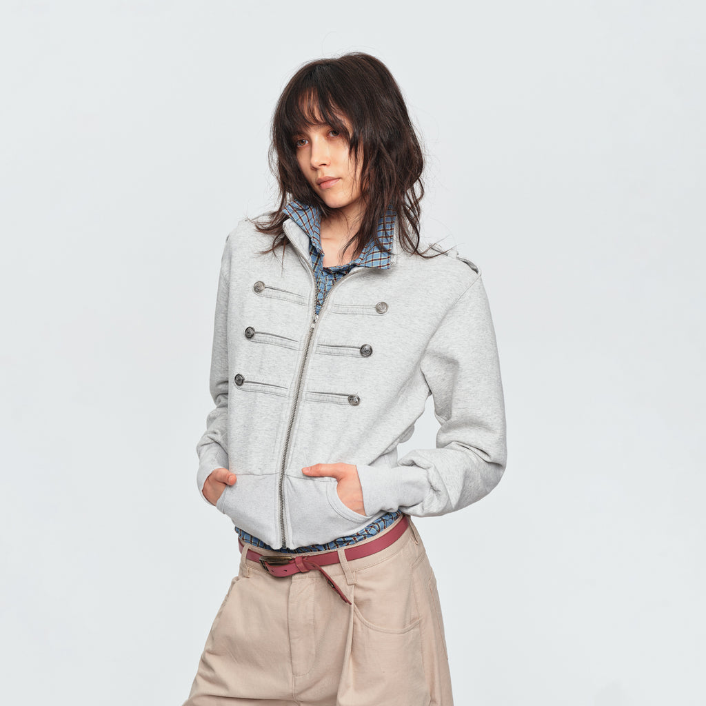 MADWITCH MILITARY NAPOLEON ZIP CARDIGAN #L2026550