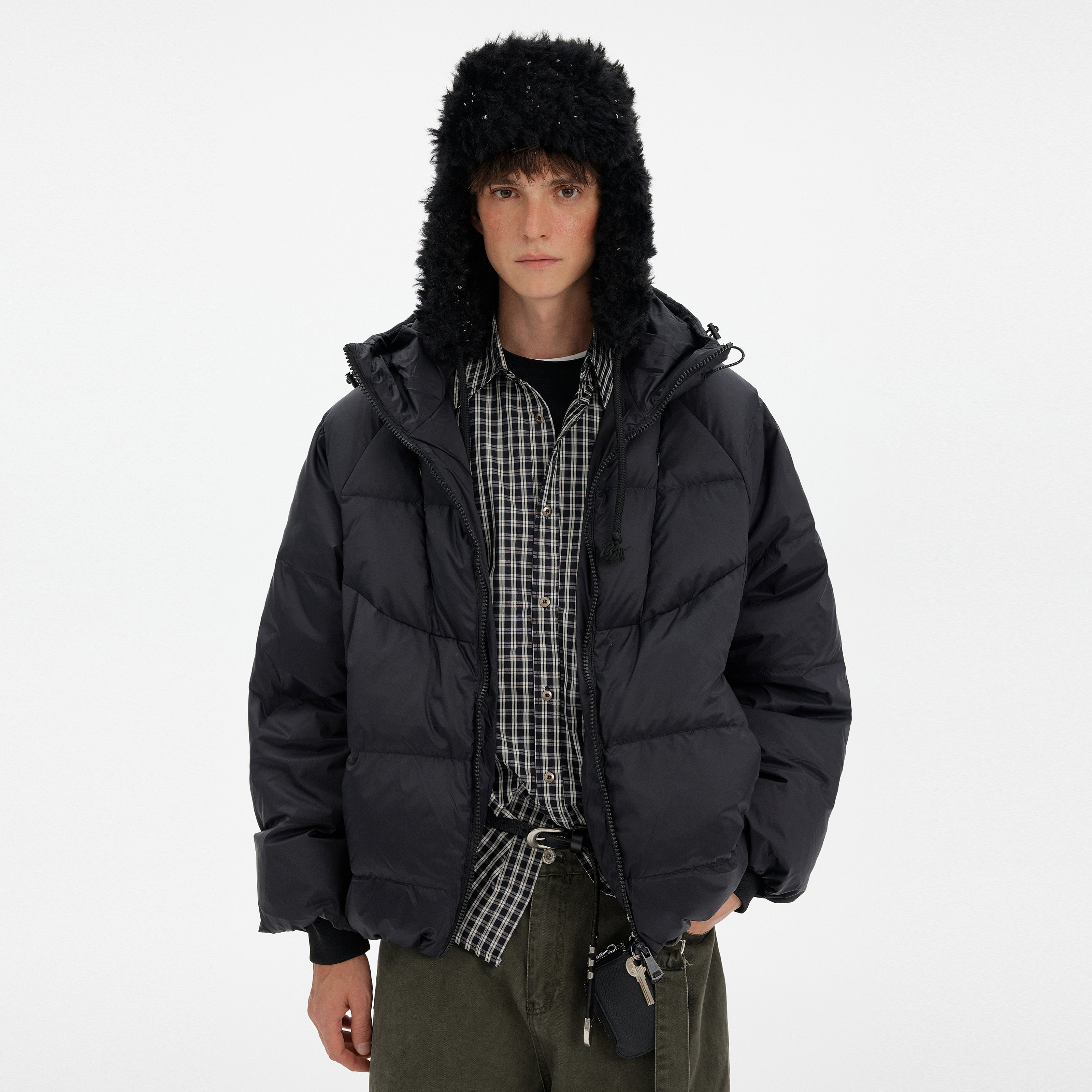 MADWITCH MINIMAL HOODED DOWN JACKET #N1726