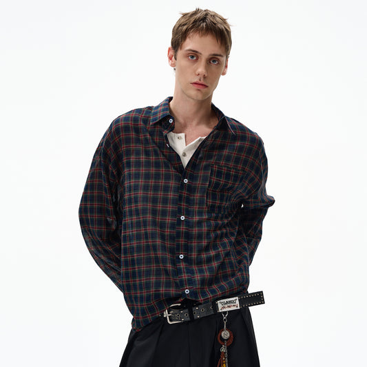 MADWITCH UNISEX VINTAGE OLD MONEY STYLE LONG SHIRT #CR606