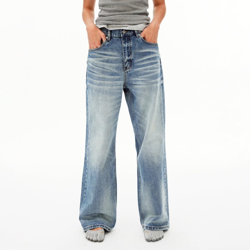 MADWIT WASHED STRAIGHT JEANS #GP9791