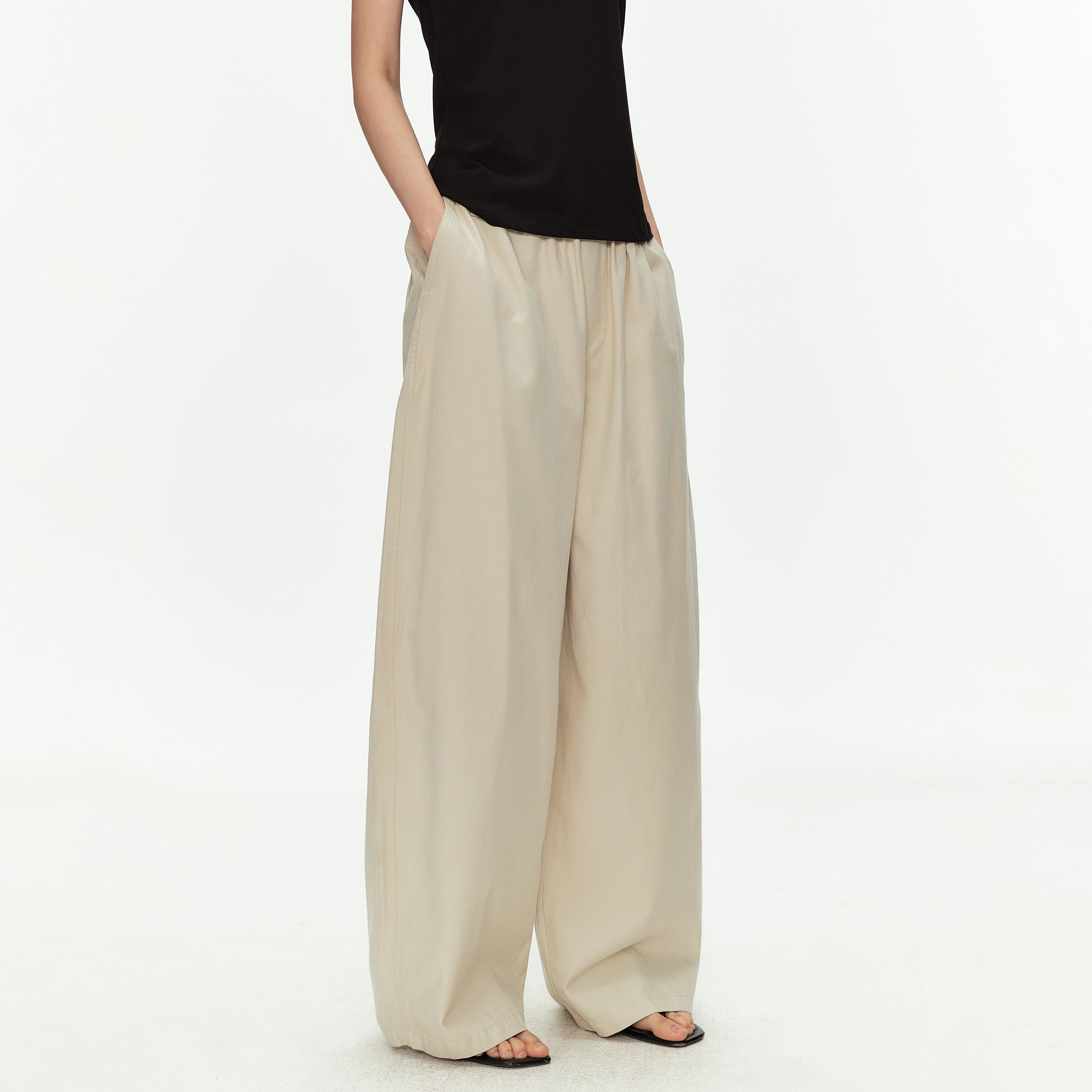 MADWITCH TENCEL DRAWSTRING PANTS #CK61037