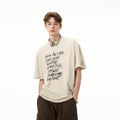 MADWITCH LETTER PRINT T-SHIRT #ATT9395