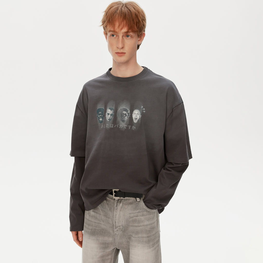 MADWITCH WASHED GRAPHIC TEE #T632