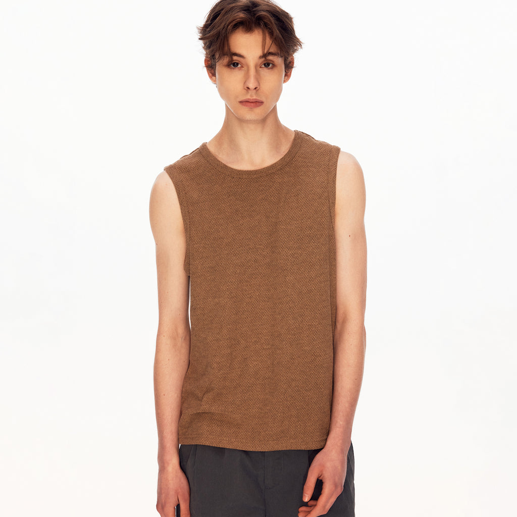MADWITCH TEXTURED SLEEVELESS TOP #UTU067