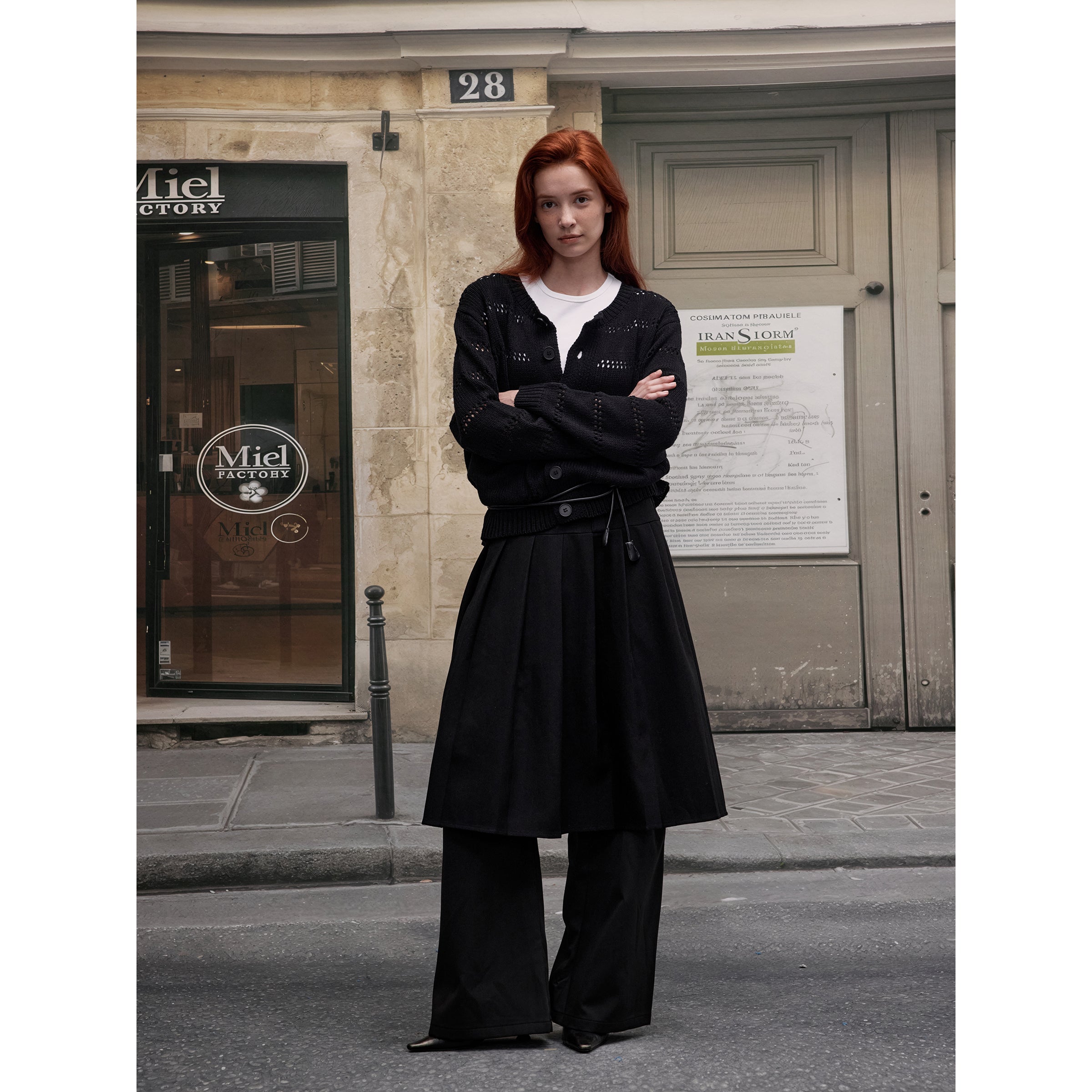 MADWITCH CASUAL OPENWORK CARDIGAN #C109