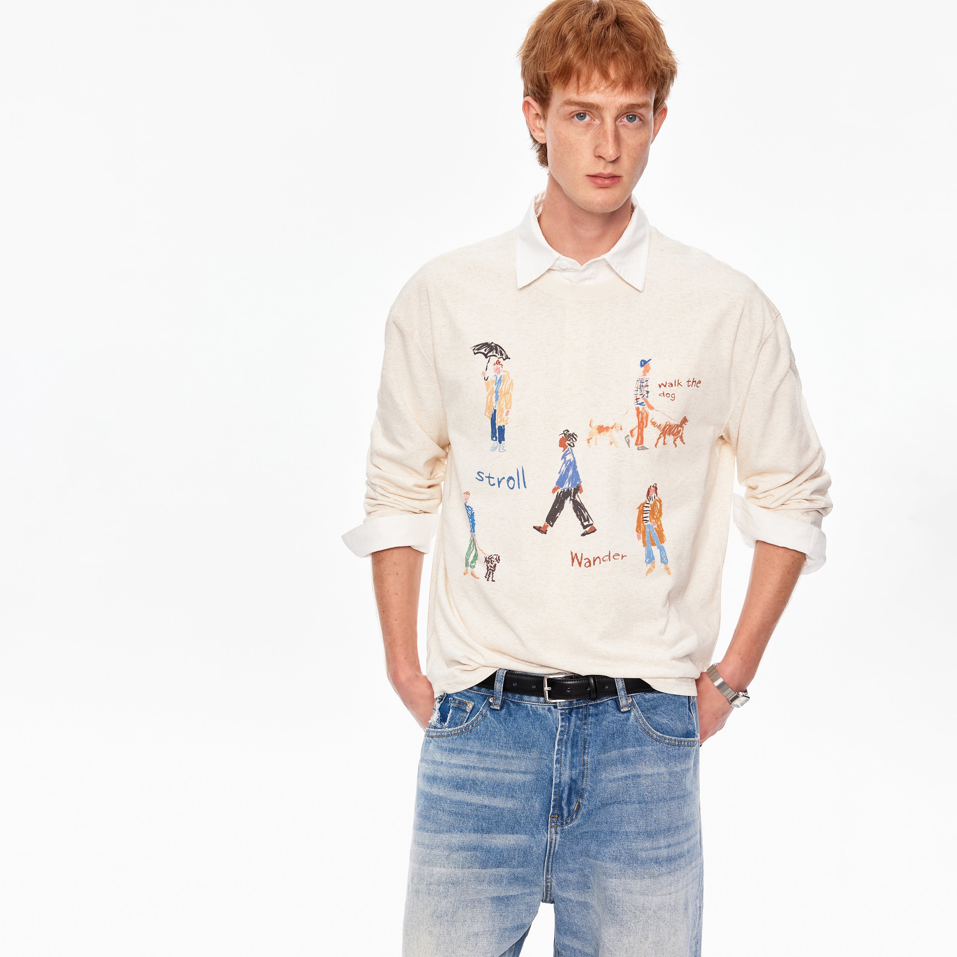 MADWITCH VINTAGE PRINTED TENCEL TEE #991282