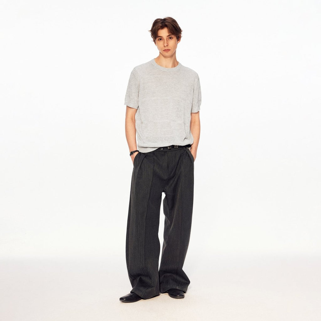 MADWITCH HERITAGE TEXTURED LINEN TEE UTU059 - MadWitch Store