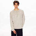 MADWITCH HENLEY LINEN TENCEL STRIPE TEE 68625 - MadWitch Store