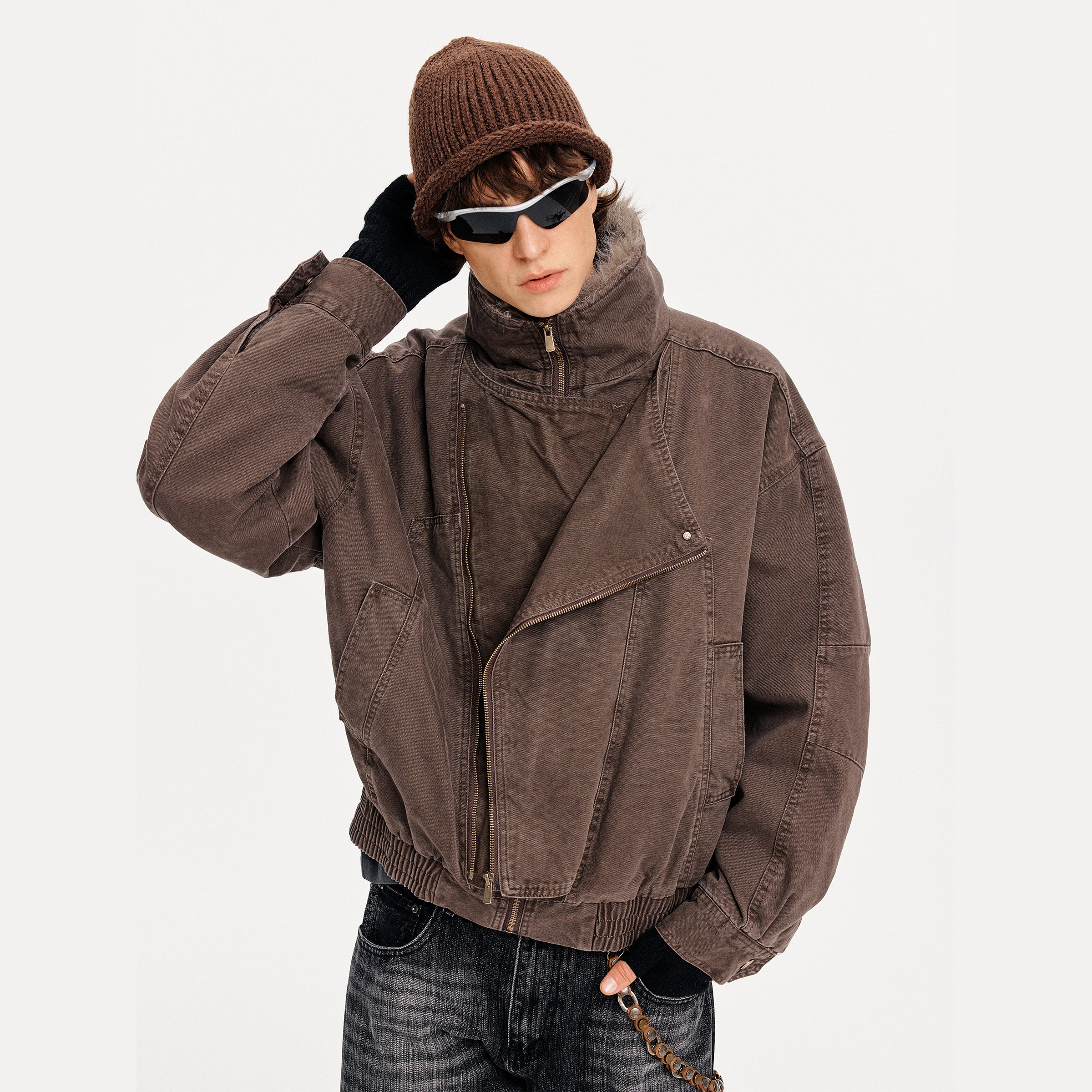 MADWITCH DECONSTRUCTED WASHED WORK JACKET #880630