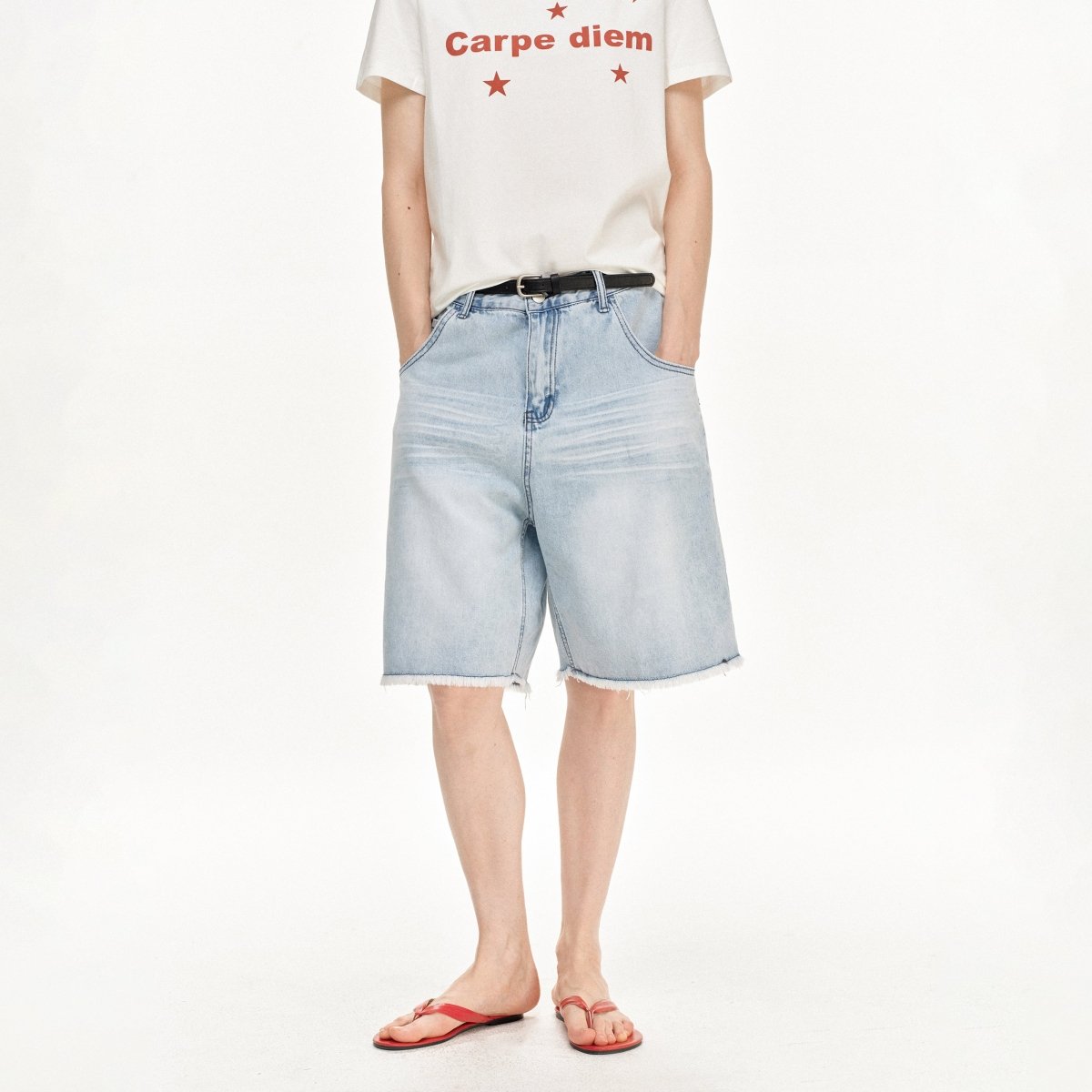 MADWITCH HIGH STREET WASHED SHORTS RK246 - MadWitch Store