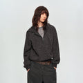 MADWITCH PLUSH STRIPED FAKE-TWO-PIECE HOODIE #991506