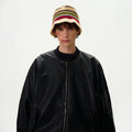 MADWITCH VINTAGE CASUAL LEATHER JACKET #AW6870