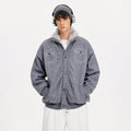 MADWITCH FAUX POCKET STAND COLLAR KNIT #880620