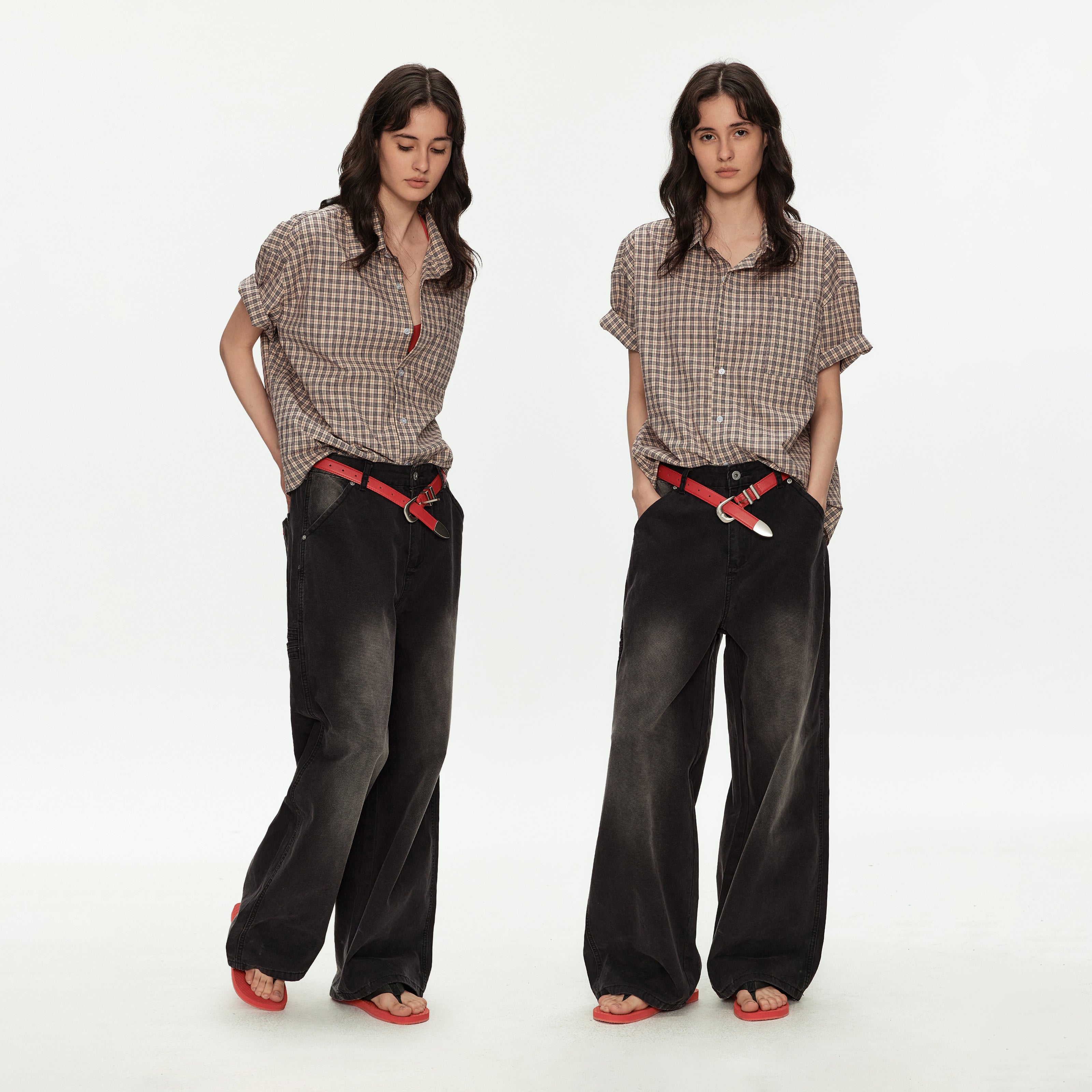 MADWITCH VINTAGE WIDE LEG JEANS #CK3629