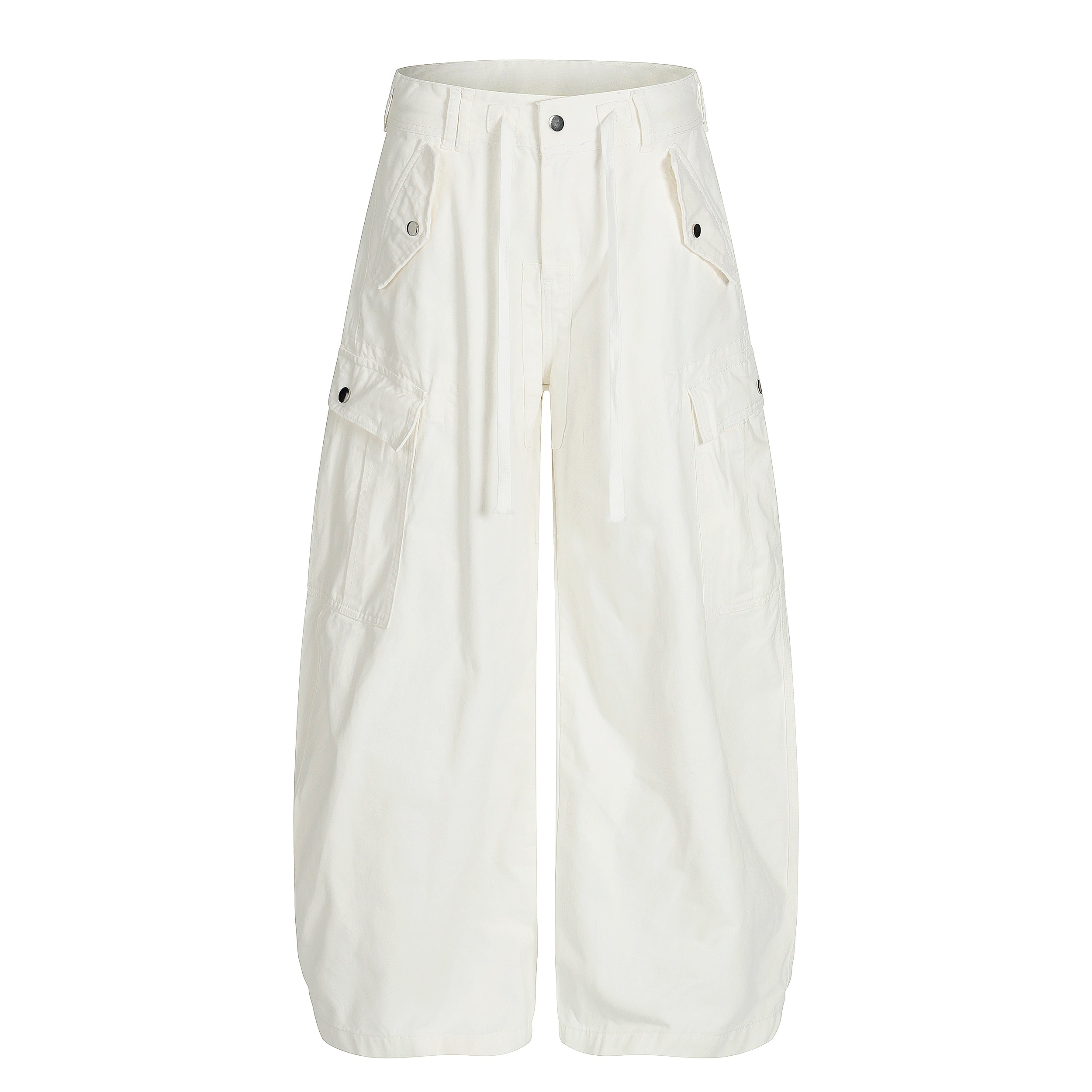 MADWITCH DRAWSTRING MULTI-POCKET CARGO PANTS #Z030