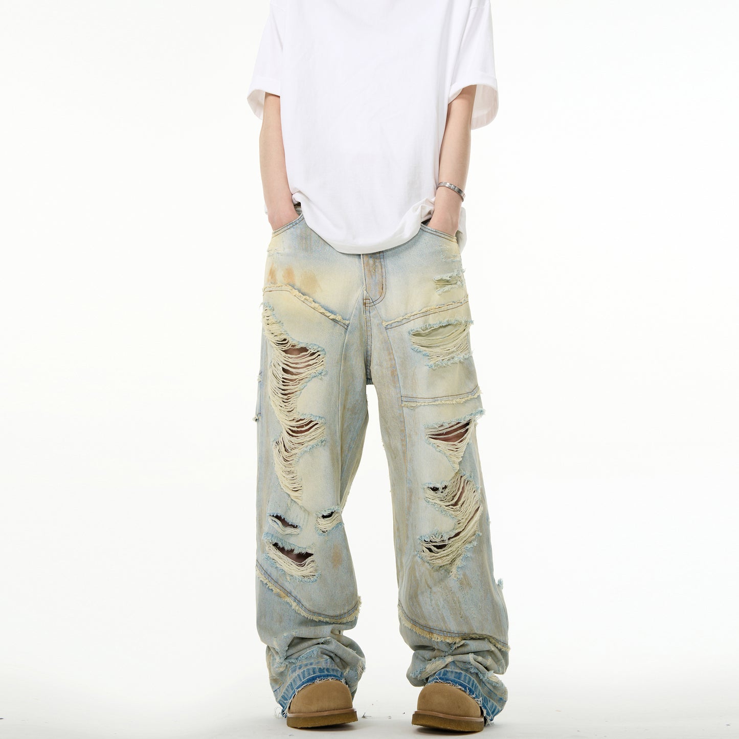 MADWITCH DISTRESSED JEANS #FX021