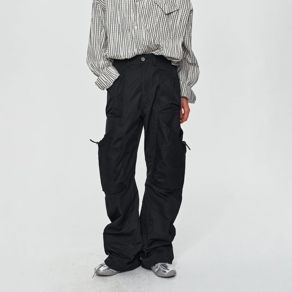 MADWITCH DECONSTRUCTED CURVED CARGO PANTS #CK61077