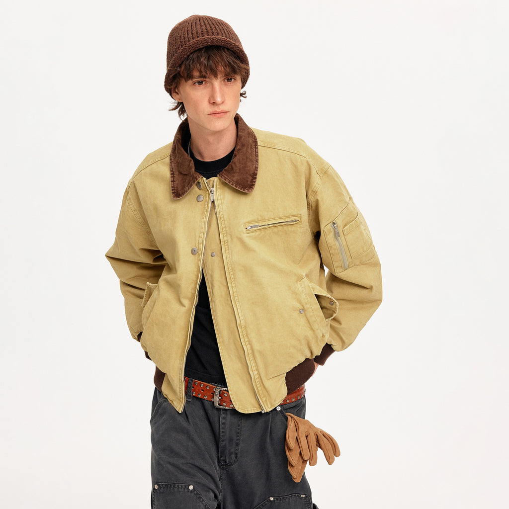 MADWITCH COLORBLOCK WORKWEAR BOMBER JACKET #CW1329