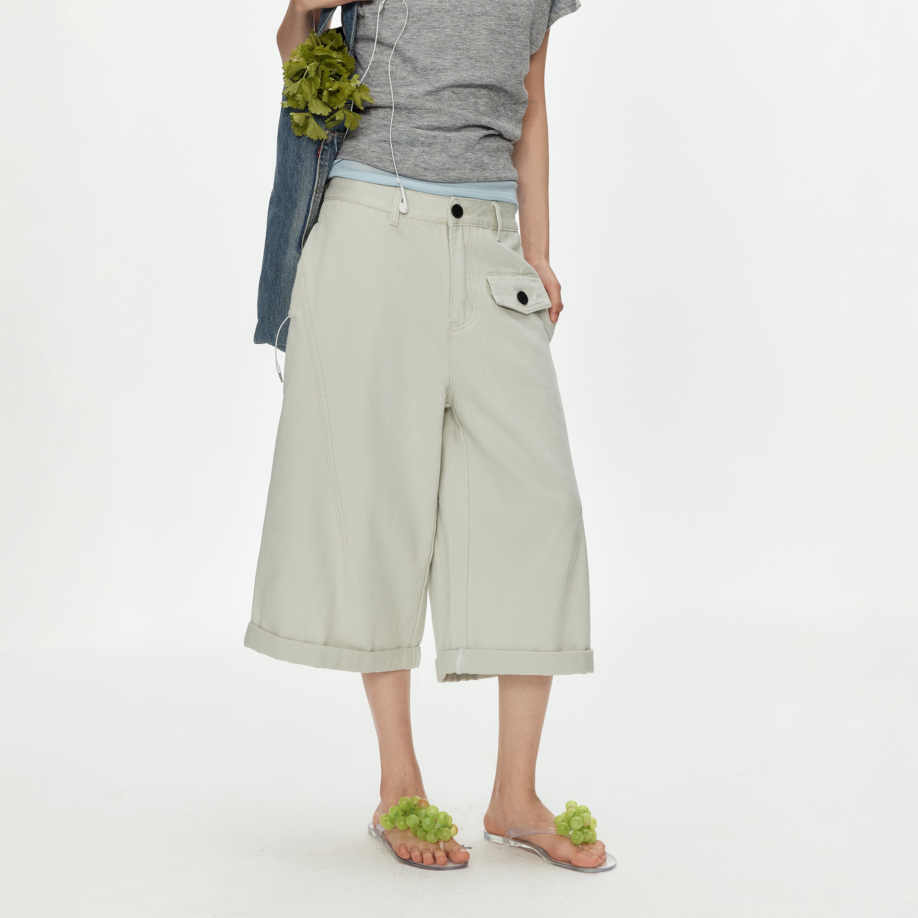 MADWITCH UTILITY CARGO CROP PANTS #WHOA150