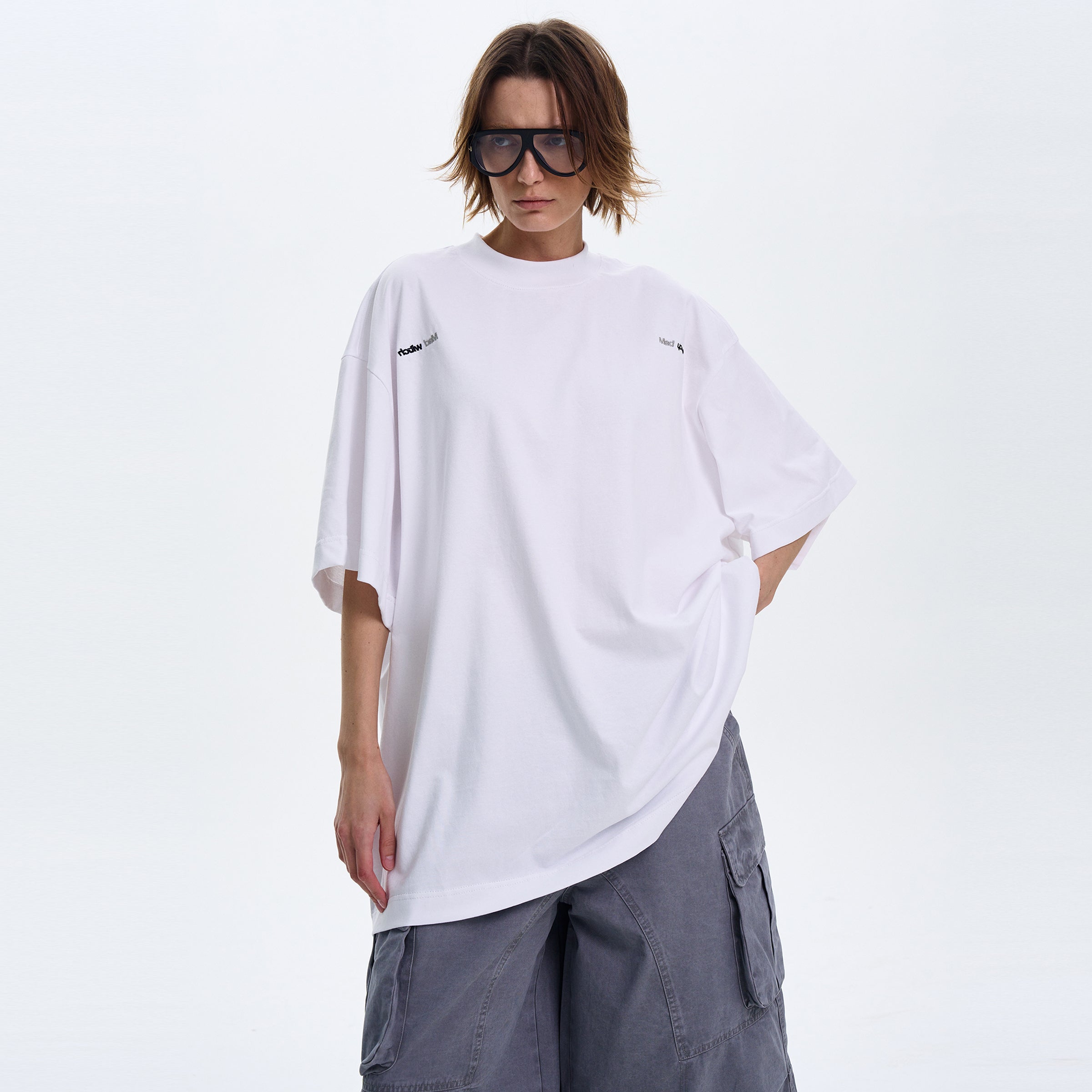 MADWITCH OVERSIZE LOOSE-FIT SHORT-SLEEVE T-SHIRT #MD4167
