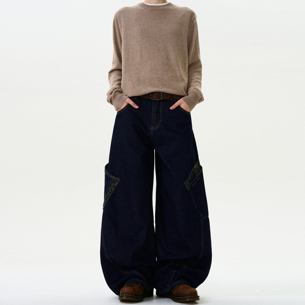 MADWITCH CAMOUFLAGE PATCHWORK PANTS #L467