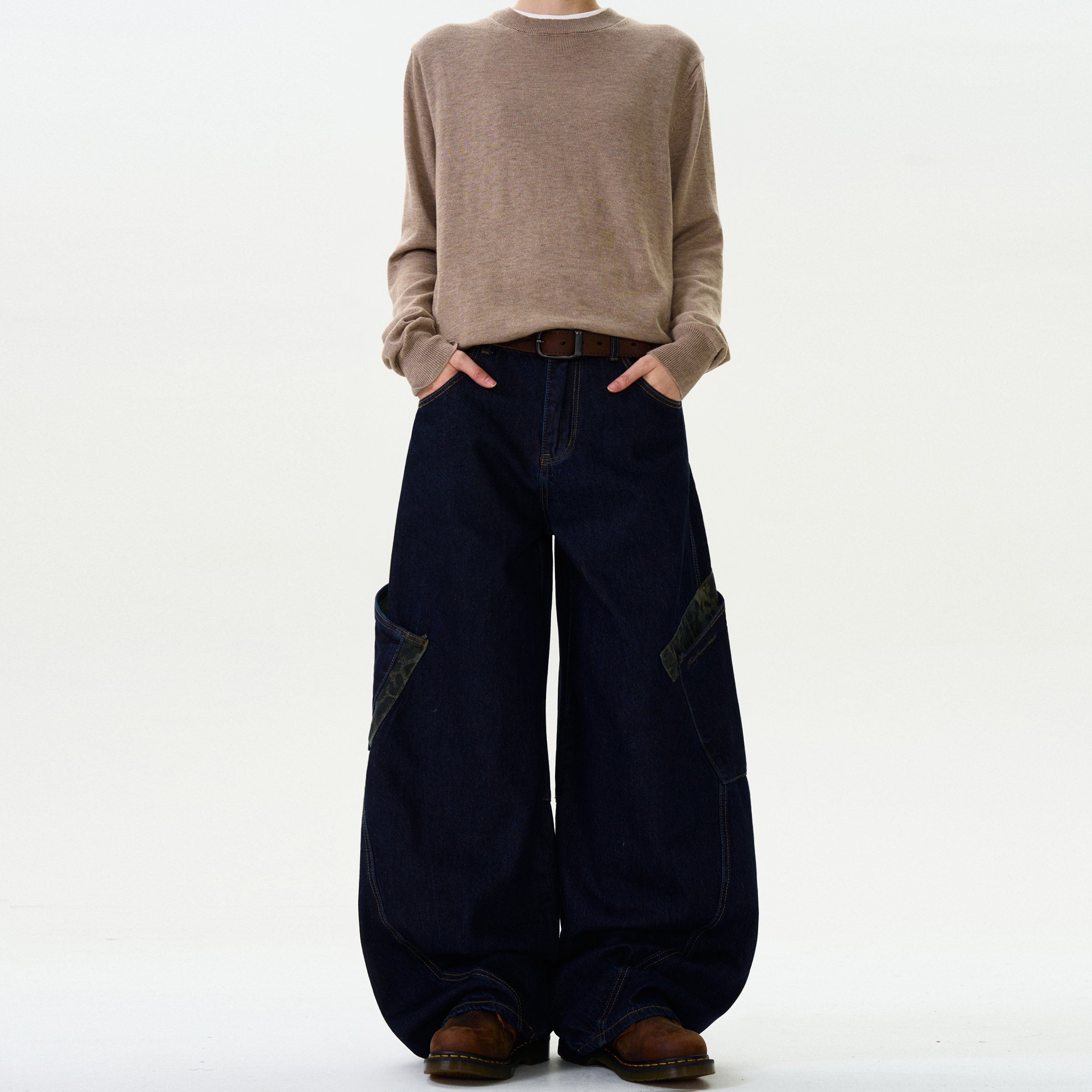 MADWITCH CAMOUFLAGE PATCHWORK PANTS #L467