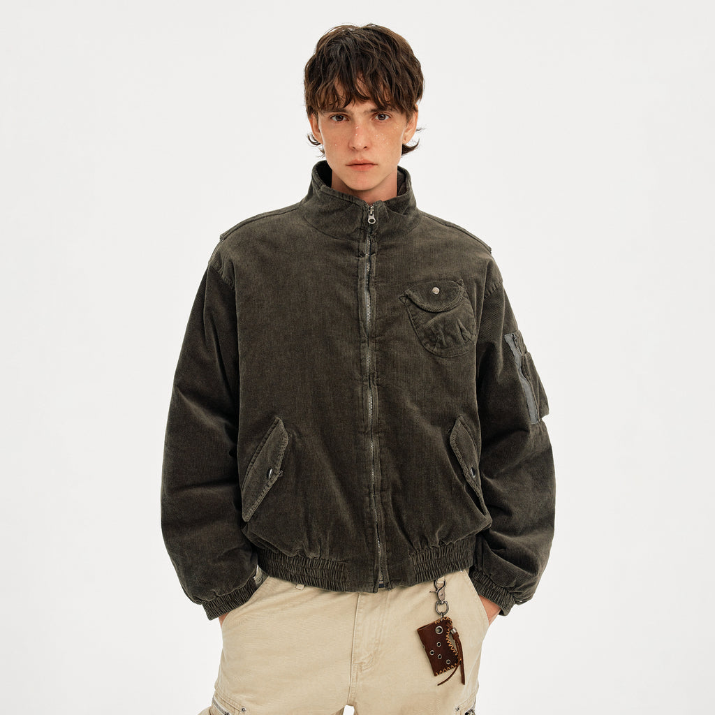 MADWITCH CORDUROY WORKWEAR QUILTED JACKET #25558