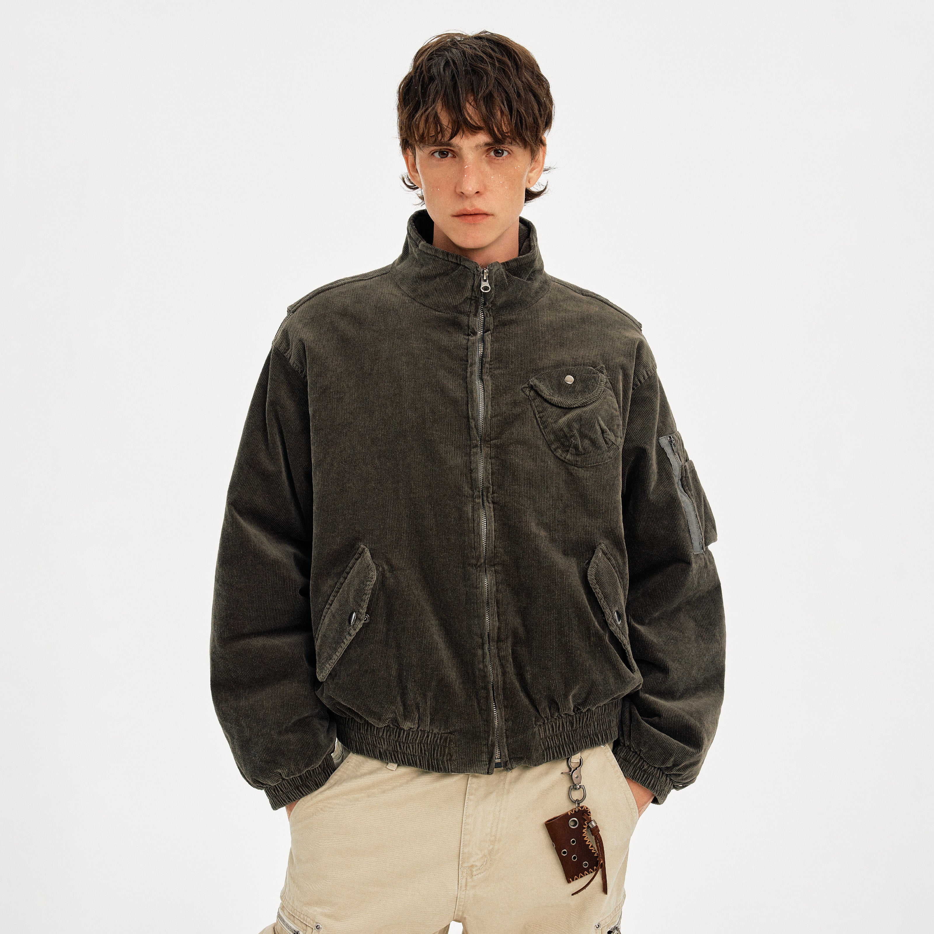 MADWITCH CORDUROY WORKWEAR QUILTED JACKET #25558