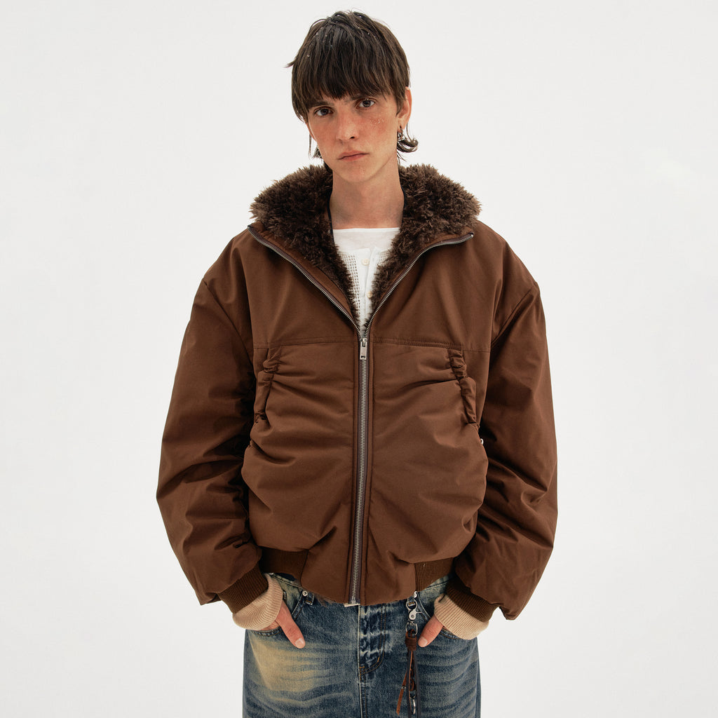 MADWITCH FLEECE HOODED COAT #M377