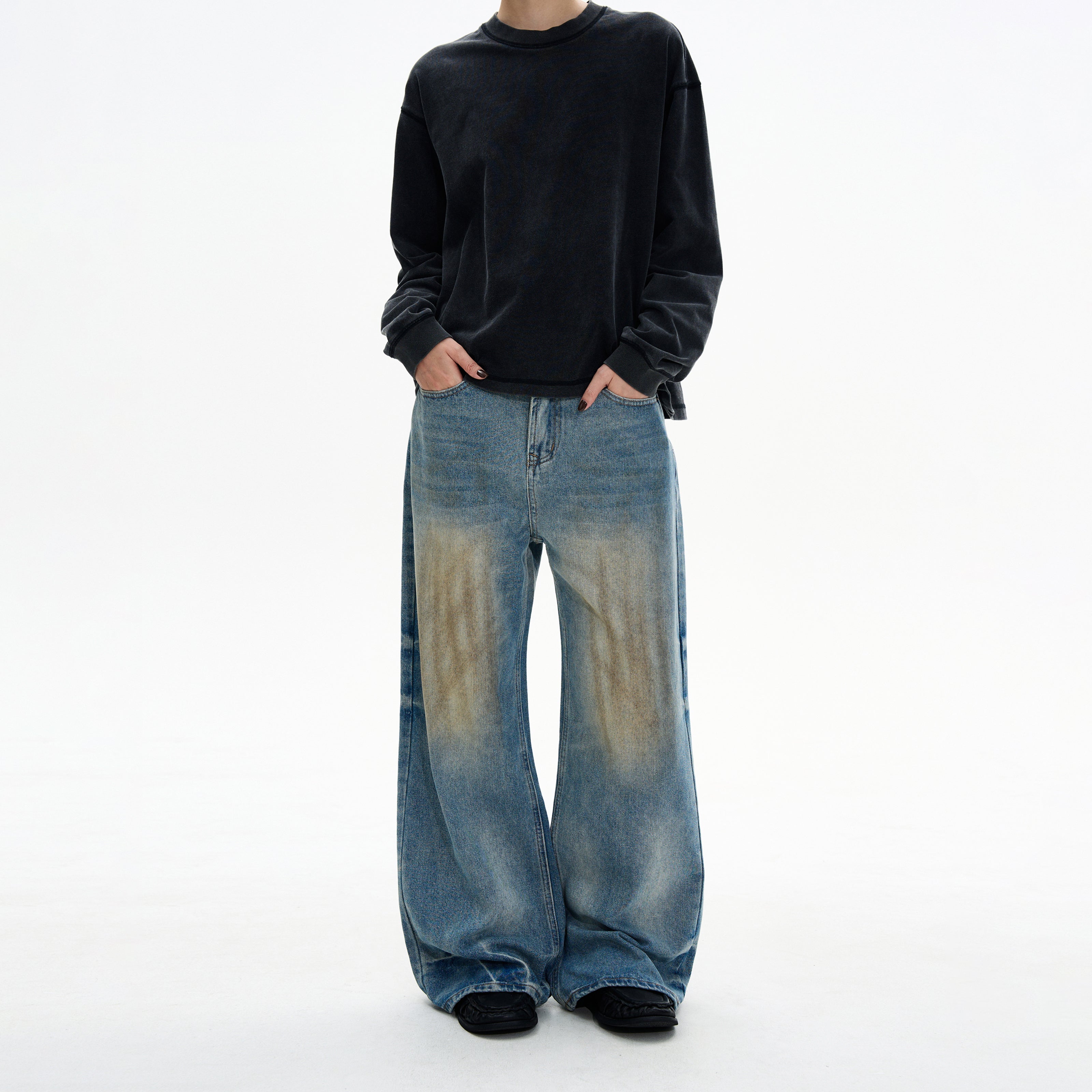 MADWITCH DIRTY STRAIGHT DENIM #9940