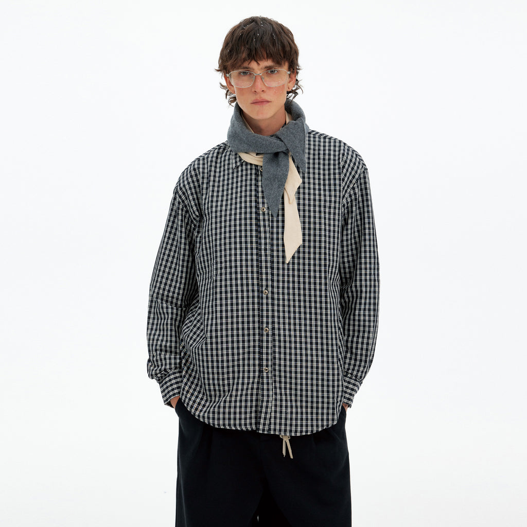 MADWITCH RETRO COLORBLOCK PLAID SHIRT #CW1155