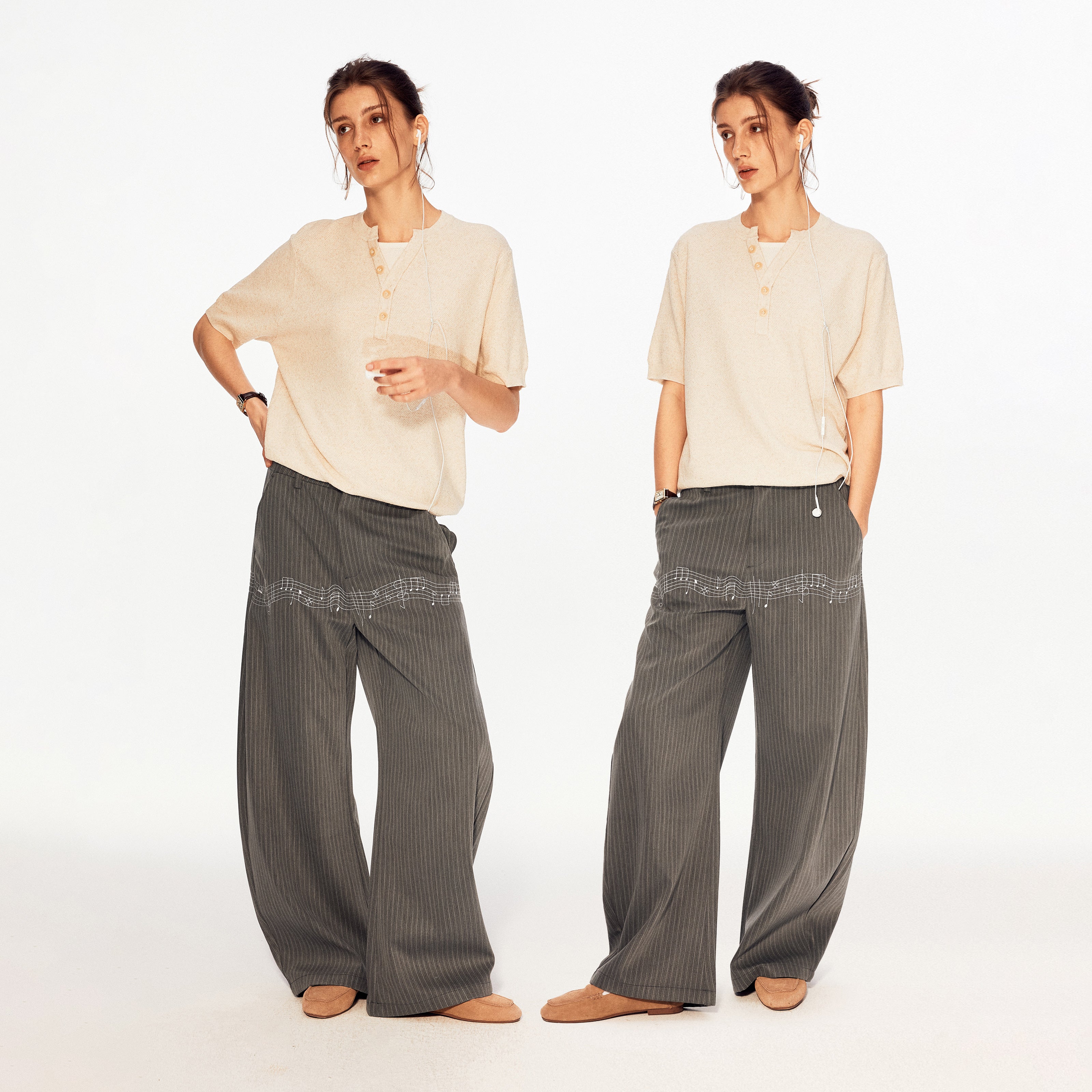 MADWITCH MUSICAL NOTE TROUSERS #CK61001