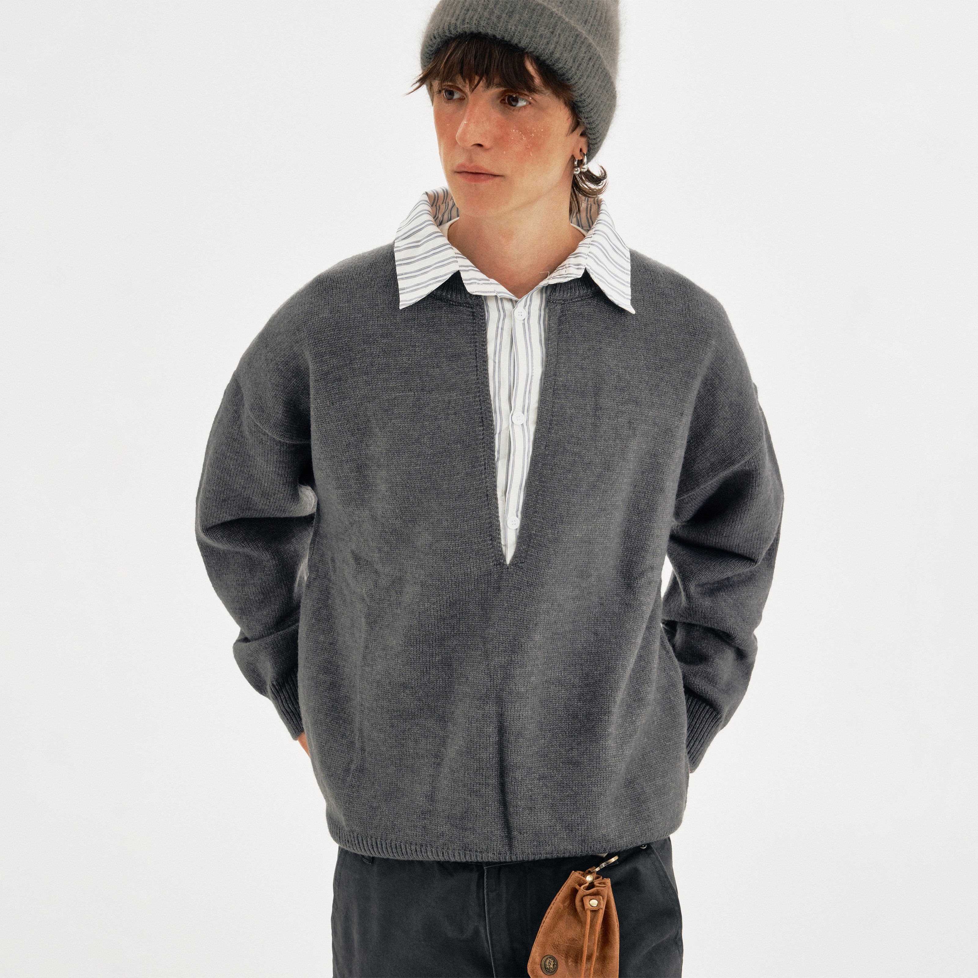 MADWITCH LAYER COLLAR SWEATER #1141