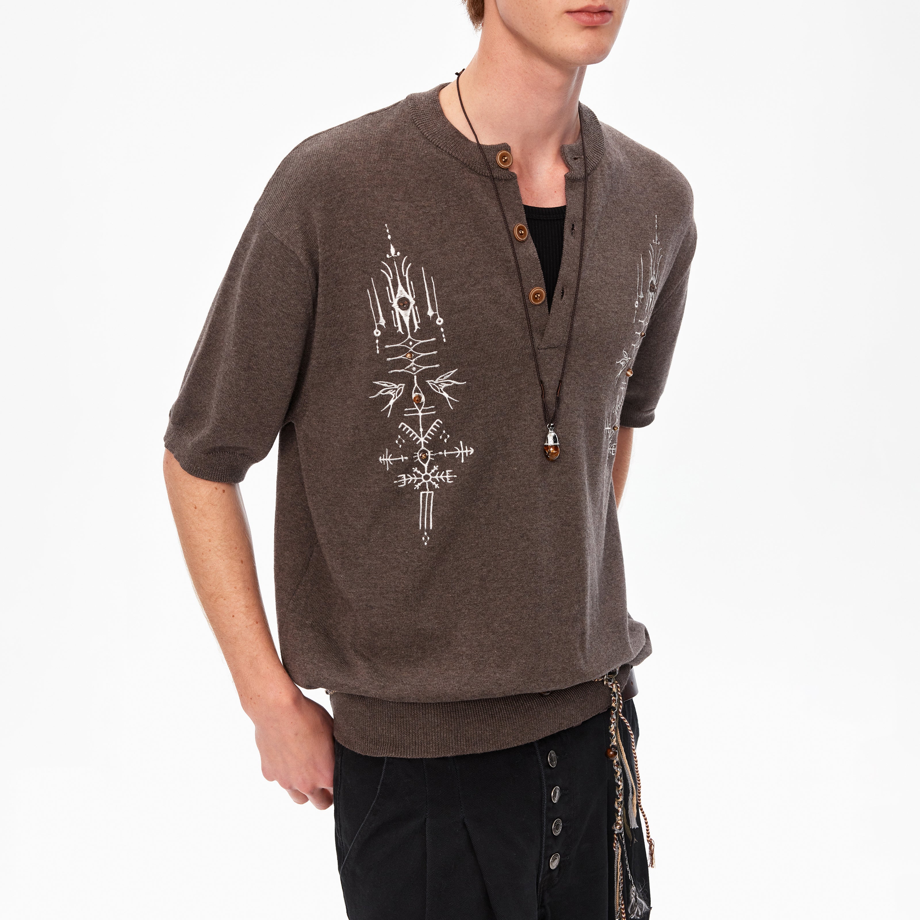 MADWITCH HERITAGE HENLEY SHIRT #991238