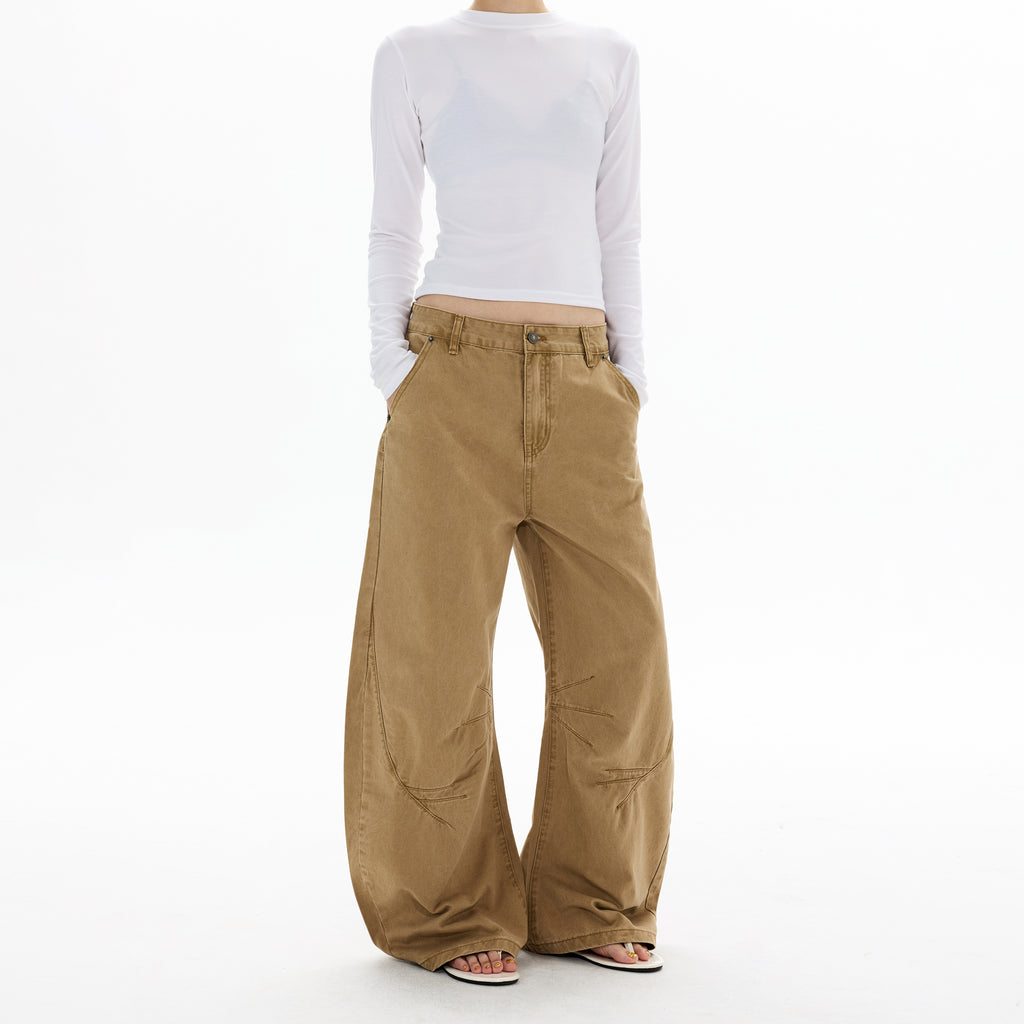 MADWITCH DECONSTRUCTED WASHED WIDE PANTS #DR7701