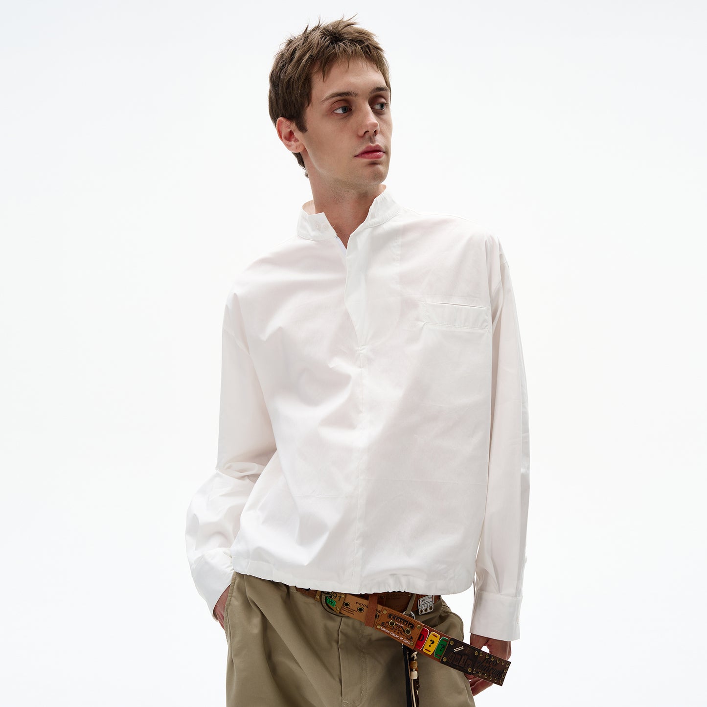 MADWITCH UNISEX HALF-ZIP PULLOVER SHIRT #C248Q25