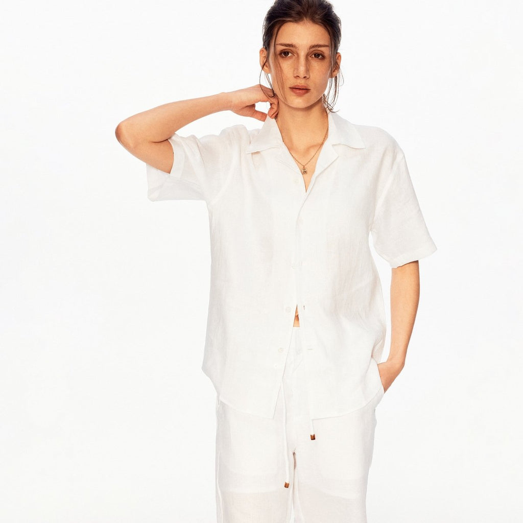 MADWITCH VINTAGE LINEN SEAGULL SHIRT 36510 - MadWitch Store
