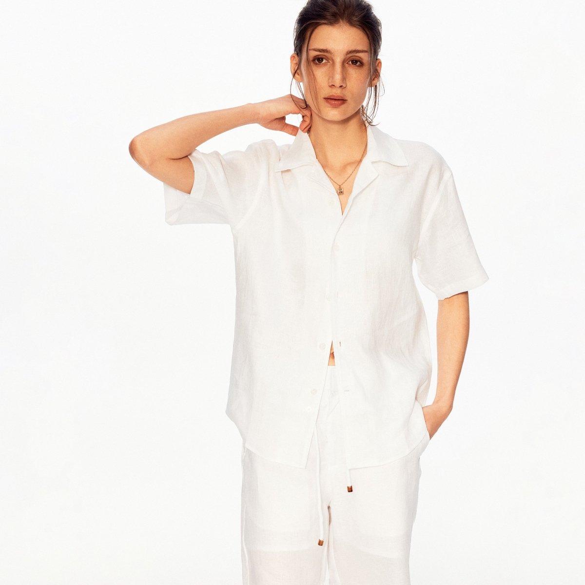 MADWITCH VINTAGE LINEN SEAGULL SHIRT 36510 - MadWitch Store
