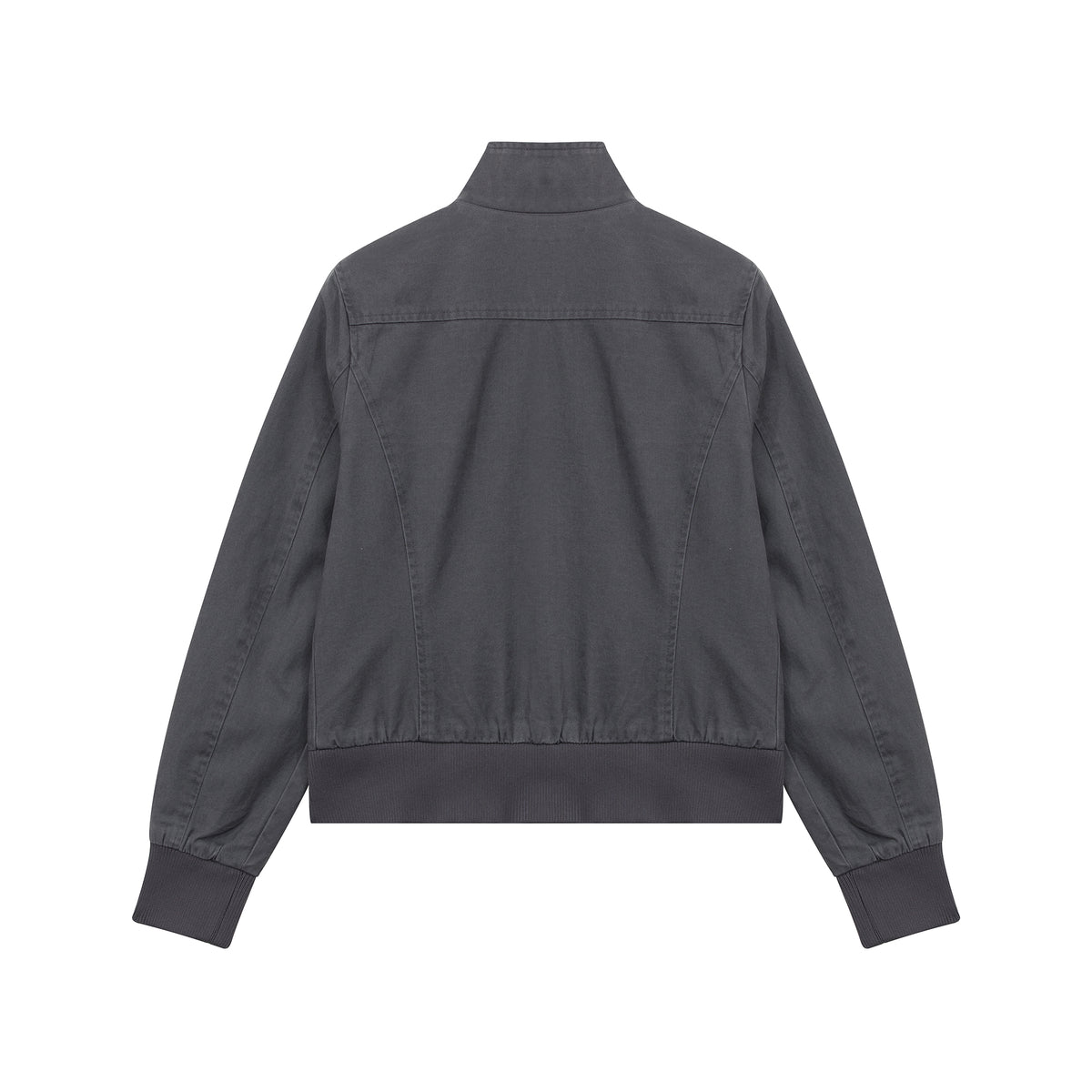 MADWITCH WASHED DISTRESSED MULTI-POCKET STAND-COLLAR CROPPED UTILITY JACKET #N606