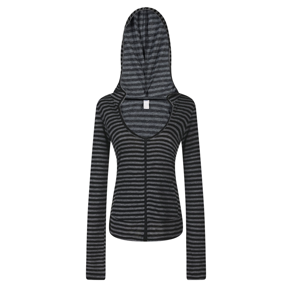 MADWITCH TENCEL HOODED STRIPE JACKET #G2026173
