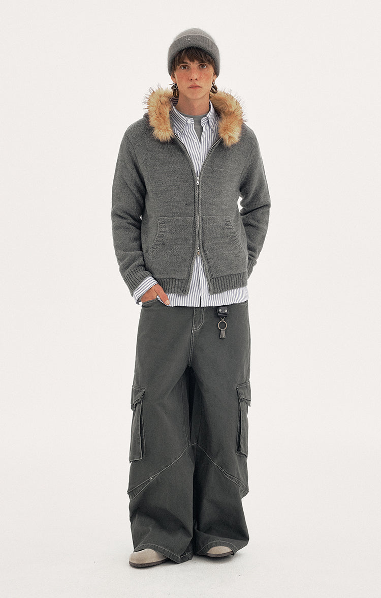 MADWITCH WOOL HOOD CARDIGAN #27428