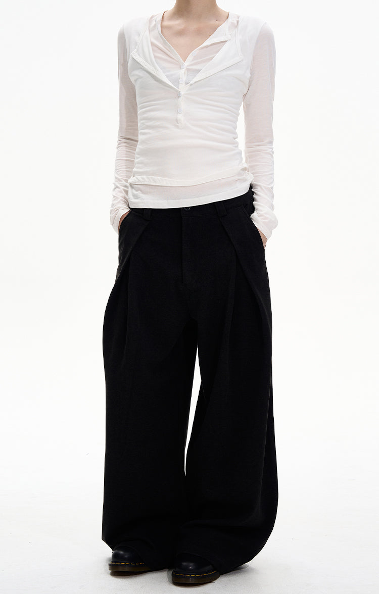 MADWITCH PLEAT DRAPE TROUSERS #UTU038