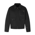 MADWITCH CONTRAST-STITCH MULTI-POCKET COLLARED UTILITY JACKET #GPCW1379