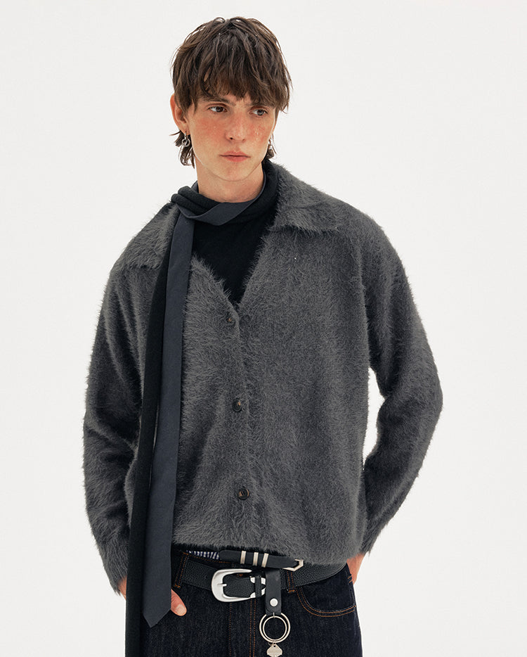 MADWITCH PLUSH VEE CARDIGAN #1040