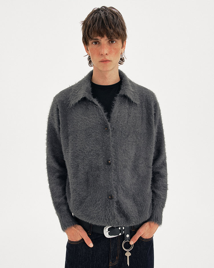 MADWITCH PLUSH VEE CARDIGAN #1040