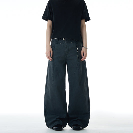 MADWITCH WIDE-LEG CASUAL PANTS #A607