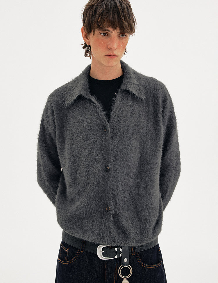 MADWITCH PLUSH VEE CARDIGAN #1040