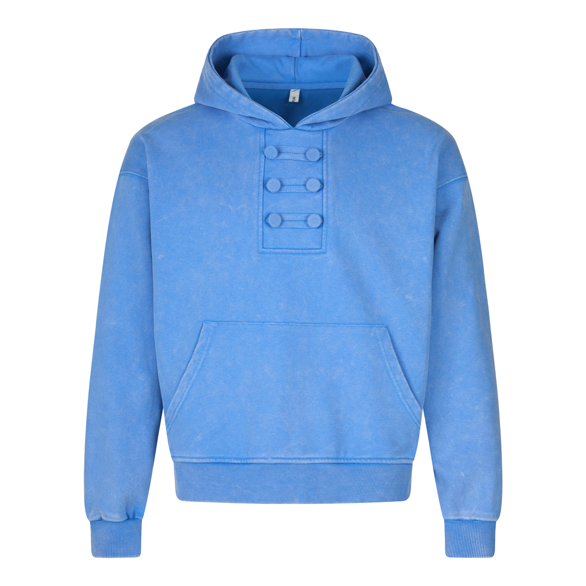 MADWITCH HEAVYWEIGHT WASHED NAPOLEON-BUTTON HOODIE #L2026604