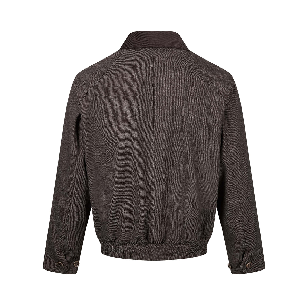 MADWITCH CONTRAST-COLLAR TWO-WAY-ZIP HARRINGTON JACKET #2606WT6067