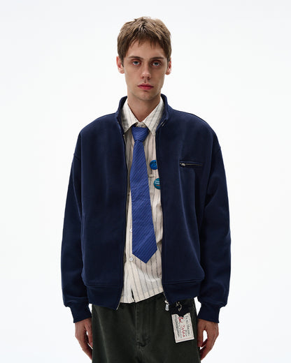 MADWITCH UNISEX MINIMALIST STAND COLLAR JACKET #AB1080